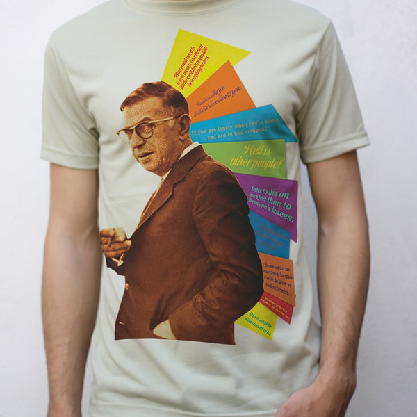 Jean-Paul Sartre Citations T-Shirt