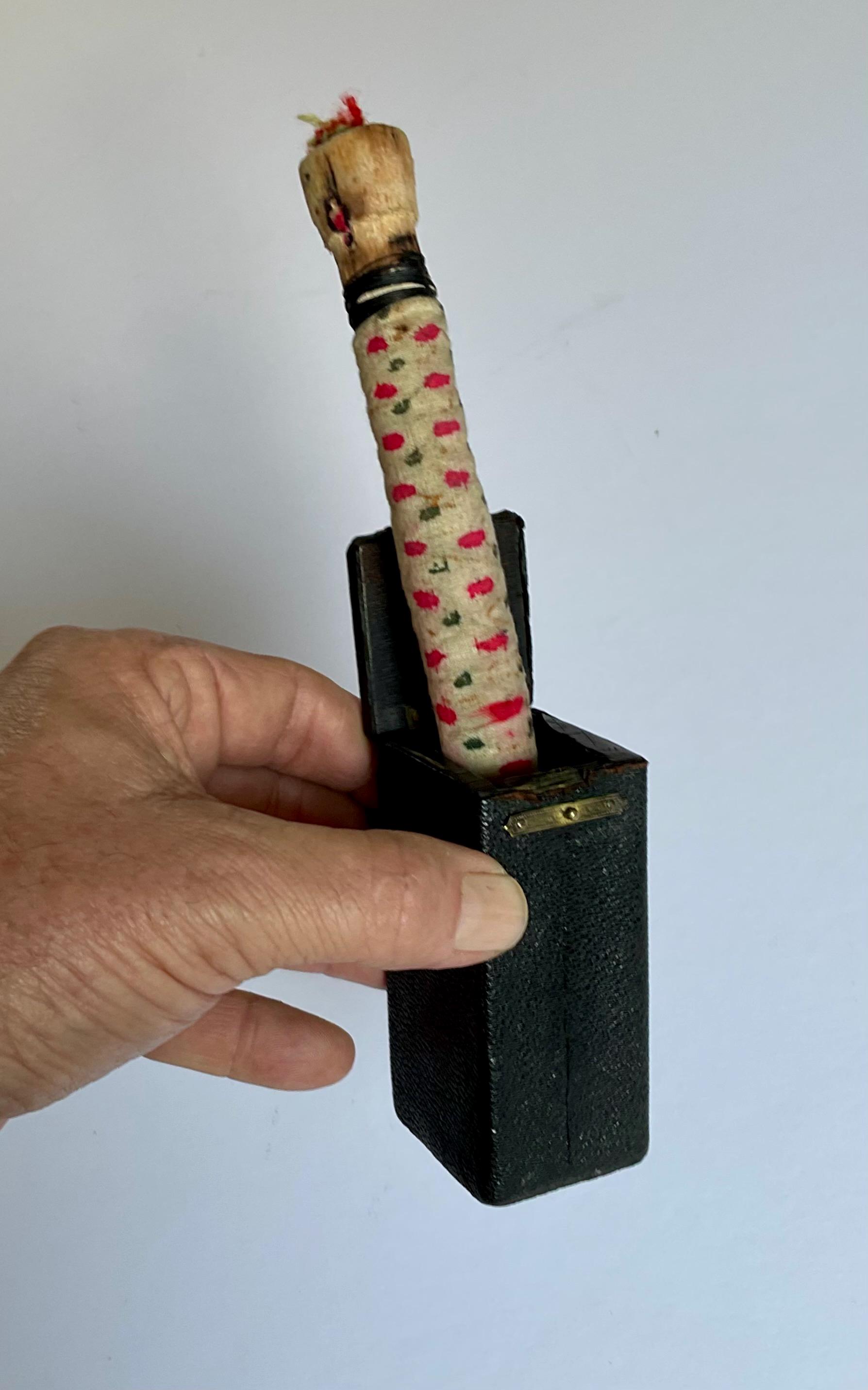 Antique Victorian Jack in the Box: Spring-loaded Pocket Novelty