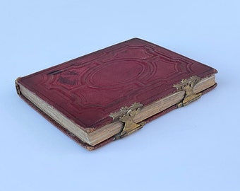 Ungewöhnliches antikes viktorianisches Fotoalbum und 12 Carte de Visites CDV-Fotografien um 1870