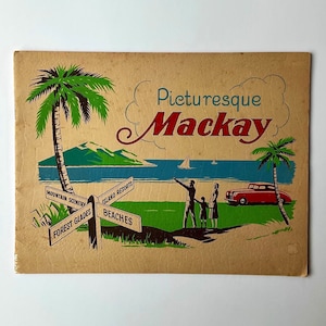 Vintage SouvenirHeft von Maler Mackay illustrierte Ansichten Buch um 1940