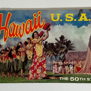Vintage Hawaii SouvenirHeft 1959 Feier der 50er Jahre U.S State