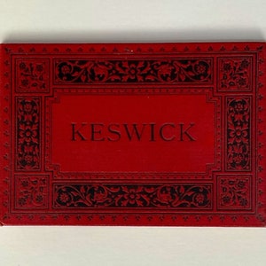 Viktorianische Grand Tour Souvenir Booklet von Keswick England Album von Lithographien Circa 1870's