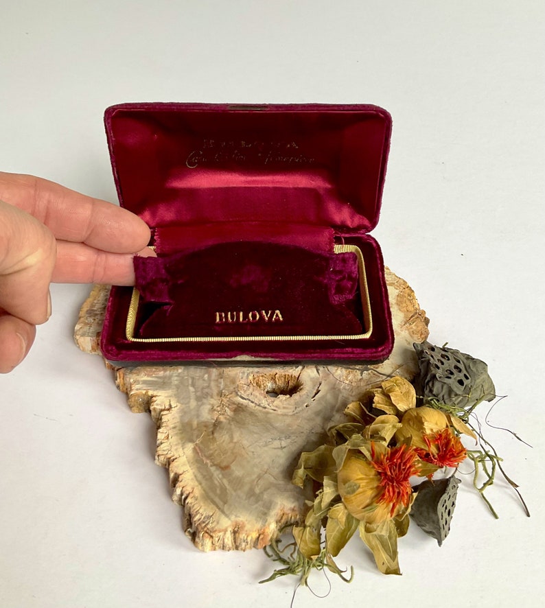 Vintage Bulova Watch Case Presentation Box Sterling Tower Etsy