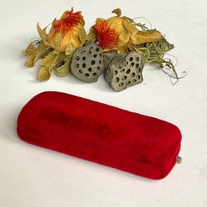 Antique Jewellery Box Stick Pin Red Velvet Presentation Case Circa 1890
