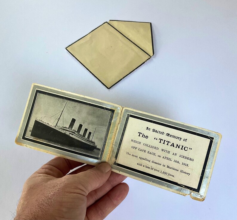Original 1912 RMS Titanic Memorial Card East London Printing Etsy UK