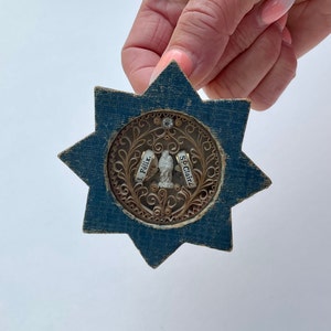 Antique Star of Bethlehem Religious Reliquary, Holy Shrine Relic Circa 1800-1850’s