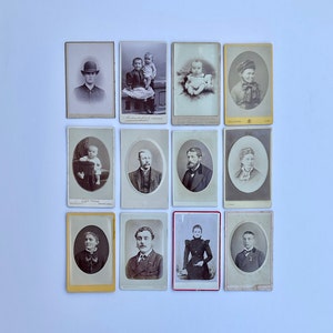 Collection of 12 Carte de Visite CDV photographs Circa 1870’s