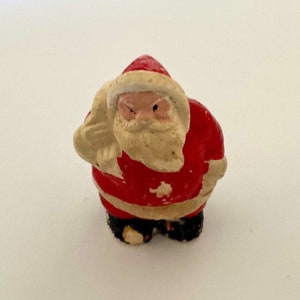 Antique Beistle Grumpy Santa Claus Christmas Bisque Ornament Circa 1900’s