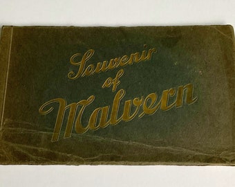 Antique Booklet Souvenir of Malvern England 12 Sepia Photographs Circa 1900’s