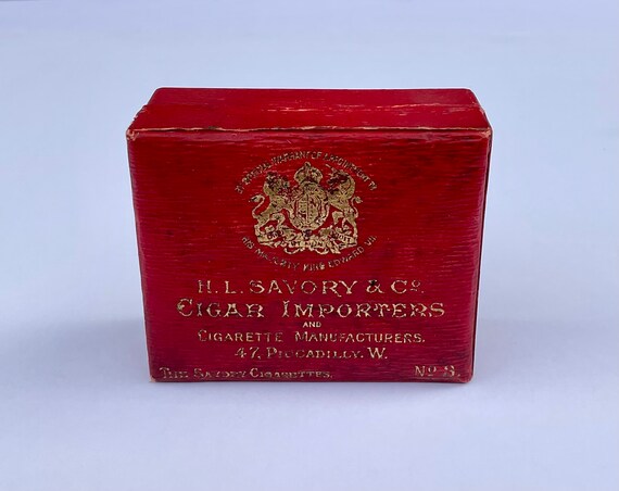 royal warrant cigarettes Buy Antique Edwardian Cigar Box H.L Savory & Co Royal Warrant King Edward  VII Circa 1904 Online in India