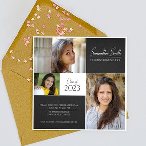 Graduation Party Invitation, Grad Party Invite, High School Graduation Invitation, Graduation Ceremony Invitation