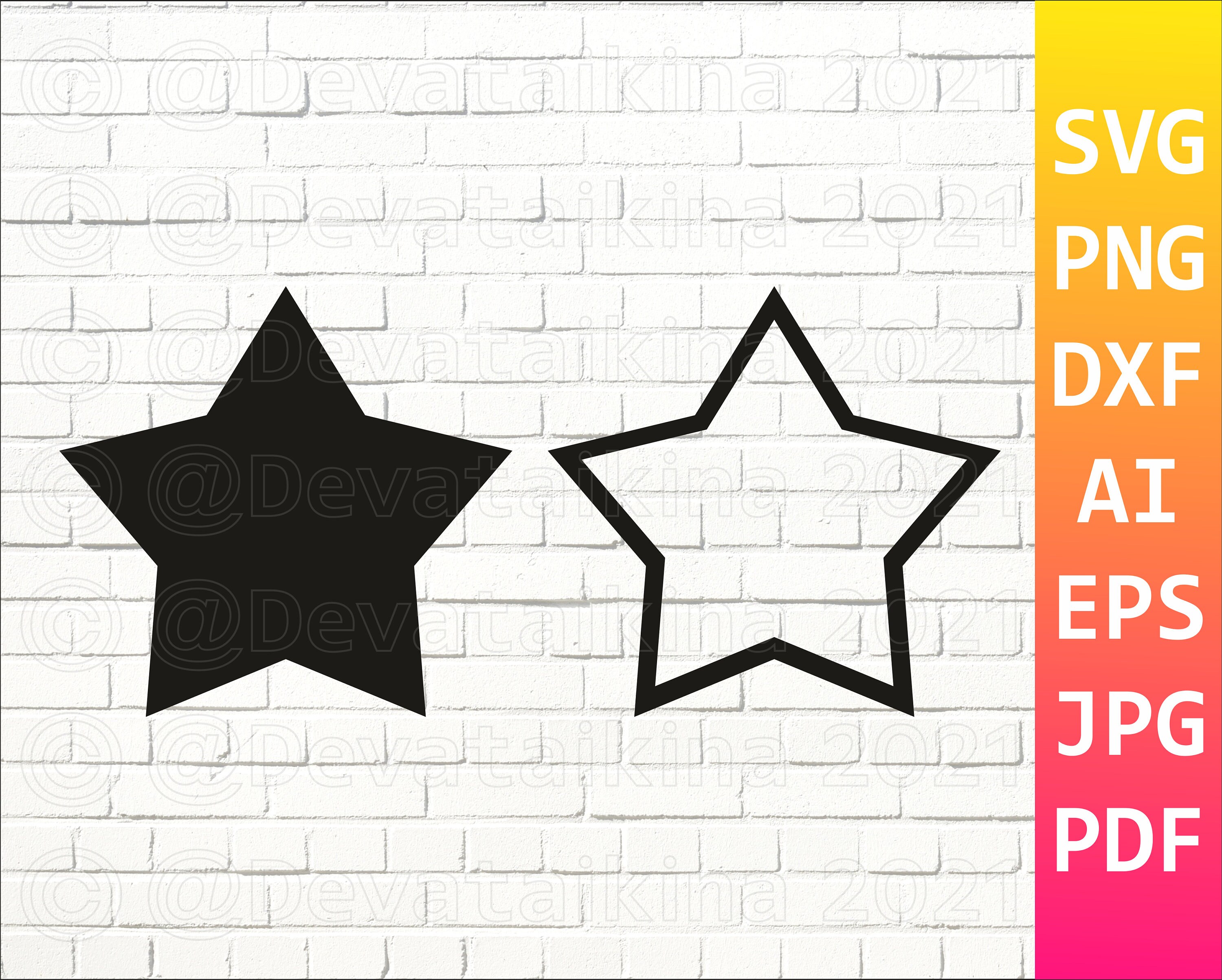 Star vector Rouged star svg Kawaii svg file Kawaii svg for | Etsy