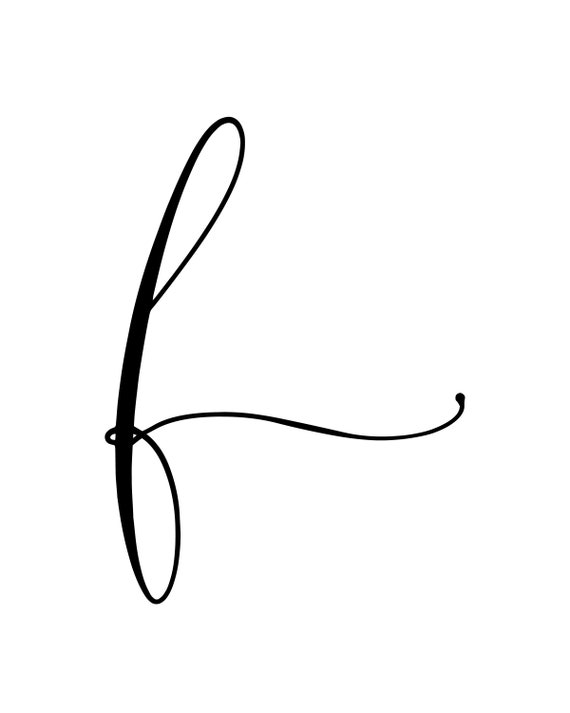 The Letter F In Script