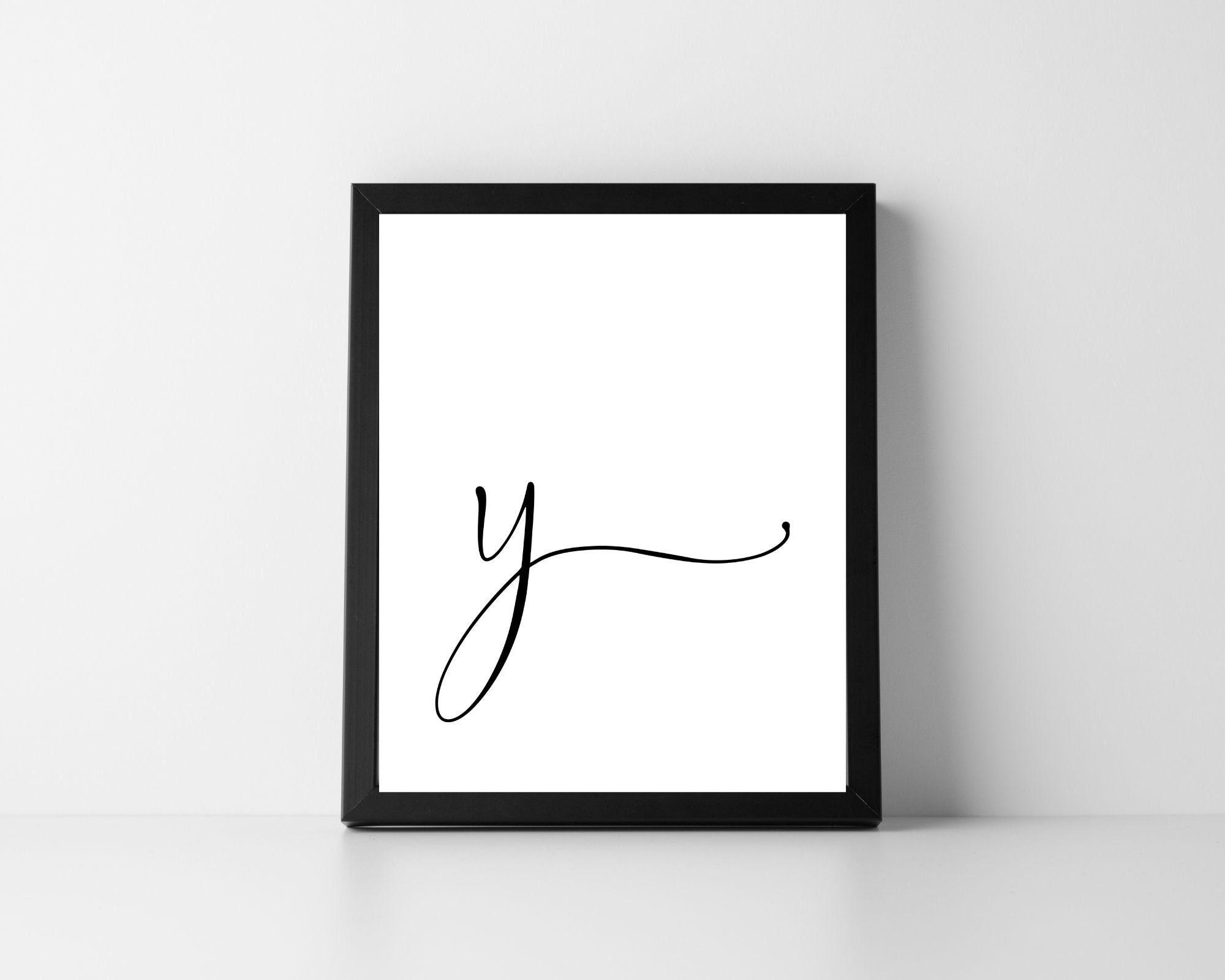 Free Printable Old English Calligraphy Letter Y Lowercase - Freebie Finding  Mom