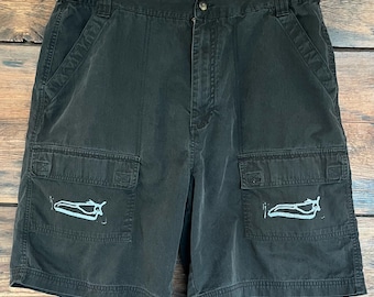 Pantalones cortos cargo con estampado de bloques de Banana Slug