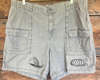 Bug Isopod And Worm Block Printed Shorts