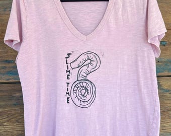 Slime Time Hagfish Block Printed Graphic Tee