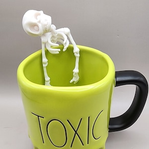 Mini Posable Skeleton: Halloween Tiered Tray Decor or Crafts