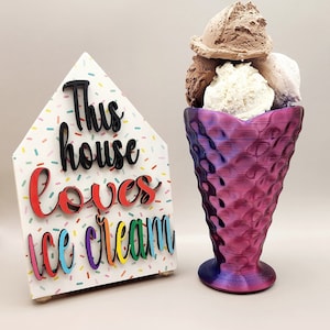 Waffle Cone: Faux Ice Cream Display, Summer Decor