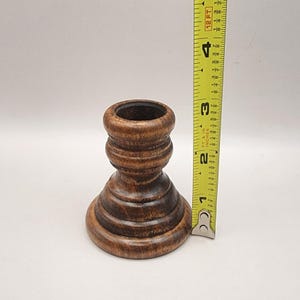 Rustic Wood Candlestick Holders Set of 3: Farmhouse Taper Candle Decor ...