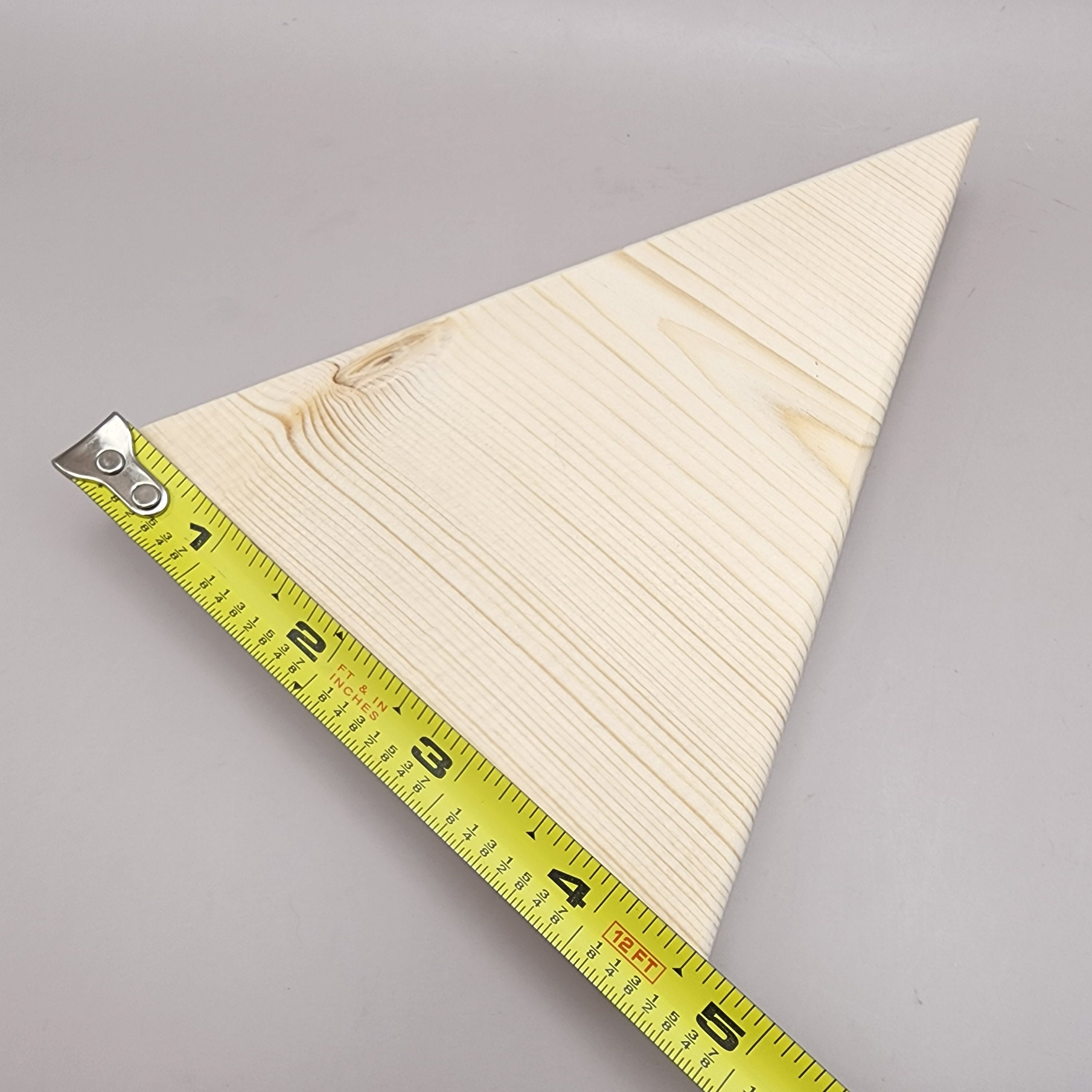 Wood Triangle Crafting Blocks: Mountain Shape Wood, DIY Craft Supplies ...