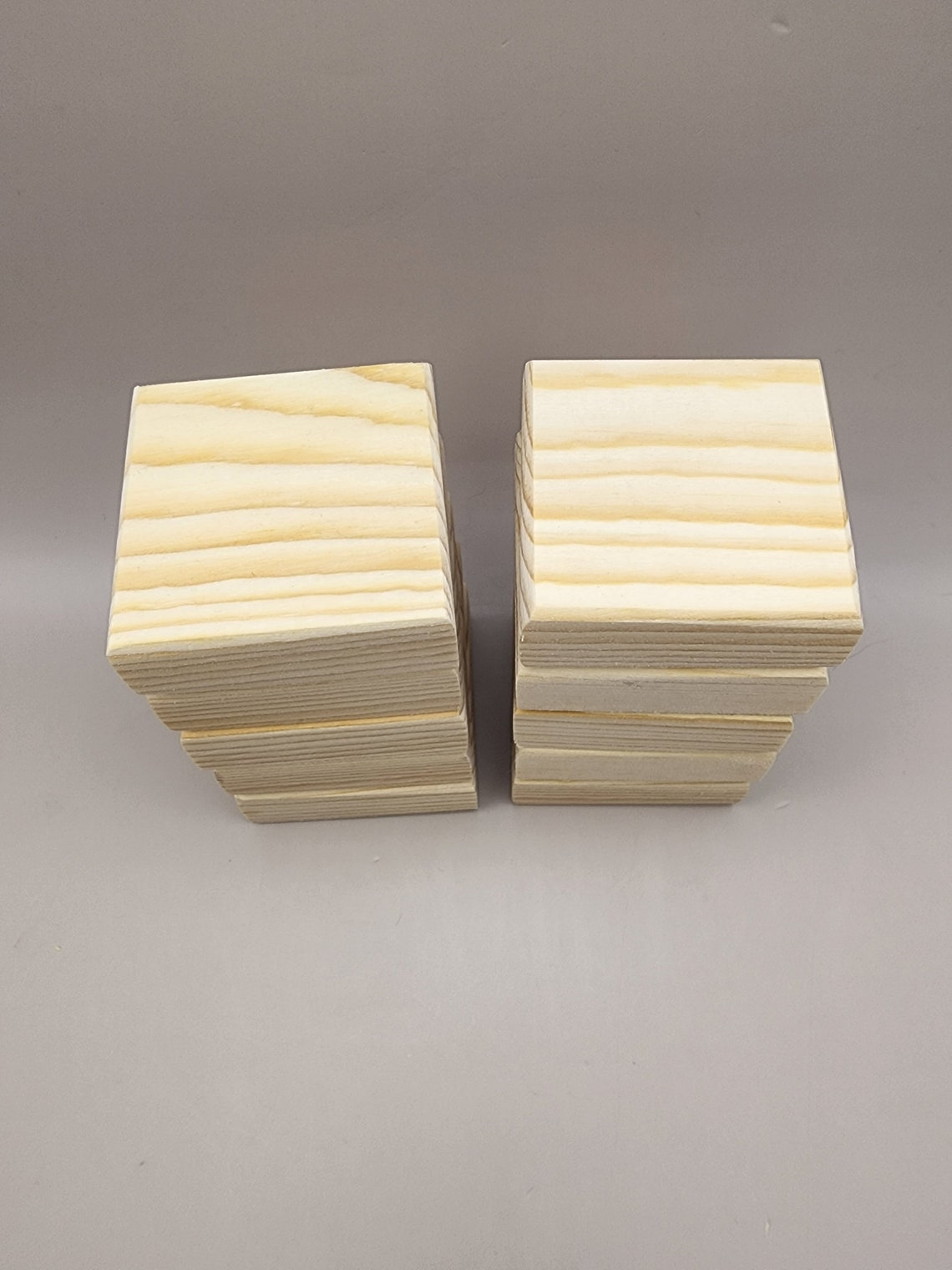 2x2 Unfinished Mini Wood Blocks Mini Wood Tiles Blank Etsy