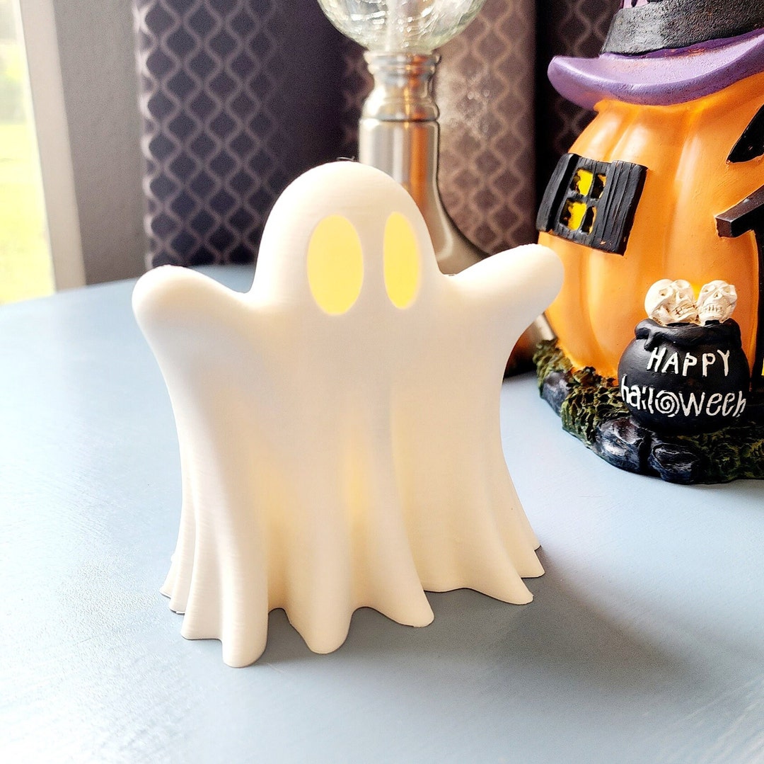 Mini Ghosts, LED Ghosts, Halloween Ghosts, Halloween Display, Halloween Tiered Tray Decor, Tea