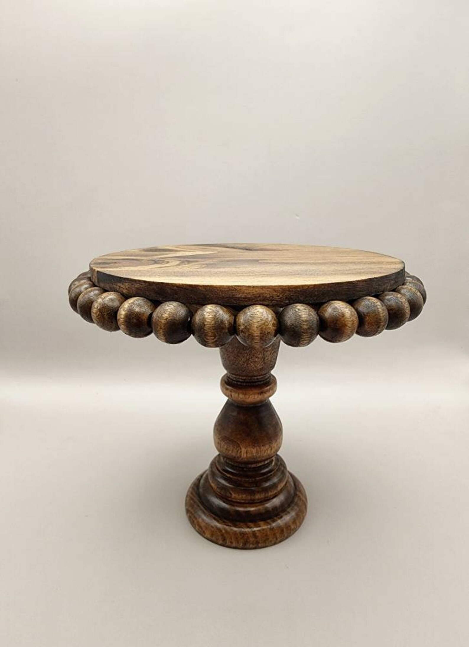Beaded Pedestal Riser 5 Wood Farmhouse Riser Rustic Etsy