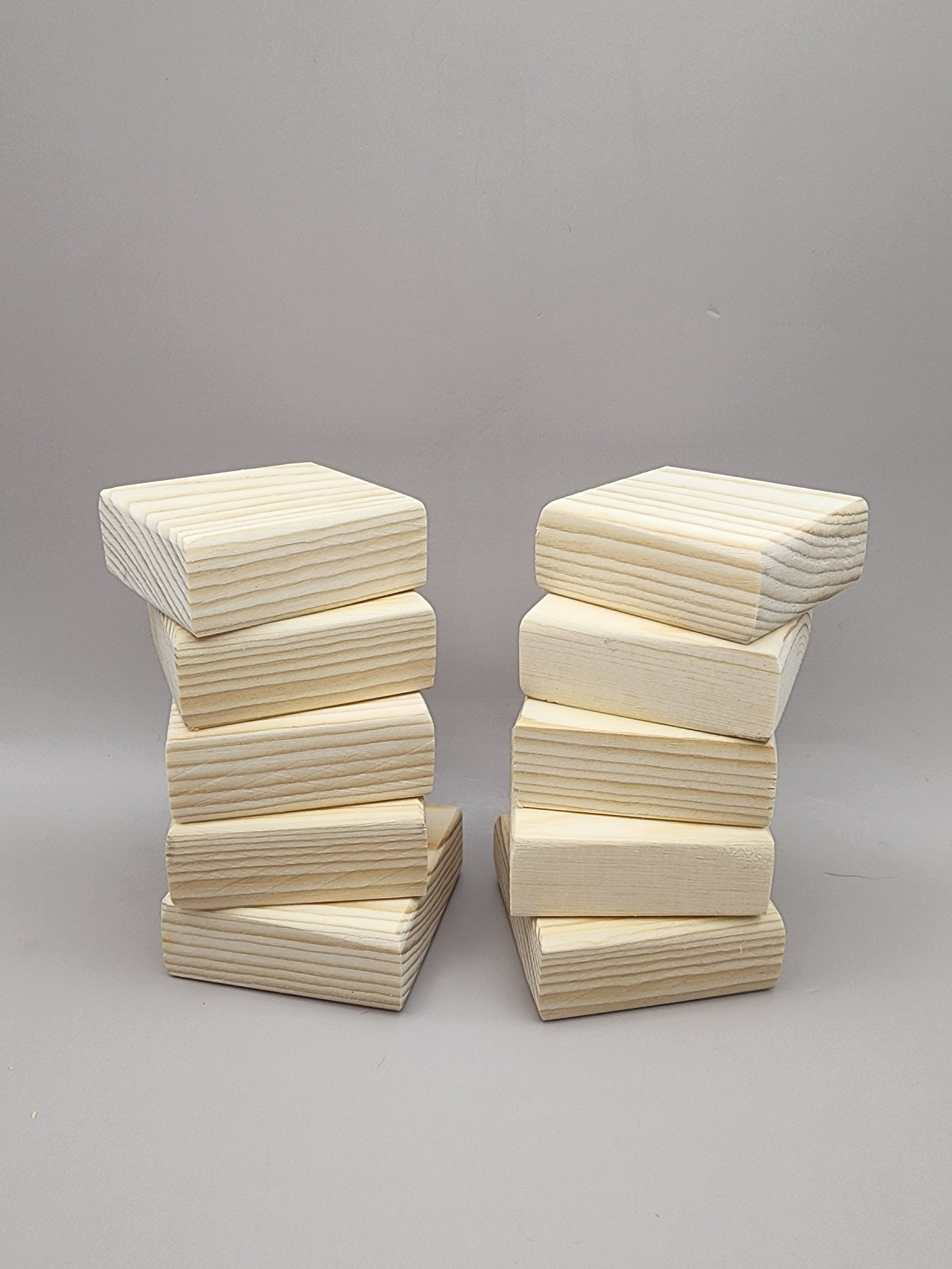 2x2" Crafting Wood Blocks, Set of 10 or 20