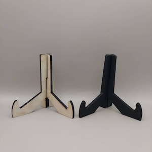 Mini Wood Easel Stand: Tiered Tray Sign, or Small Plate Holder (2-Pack)