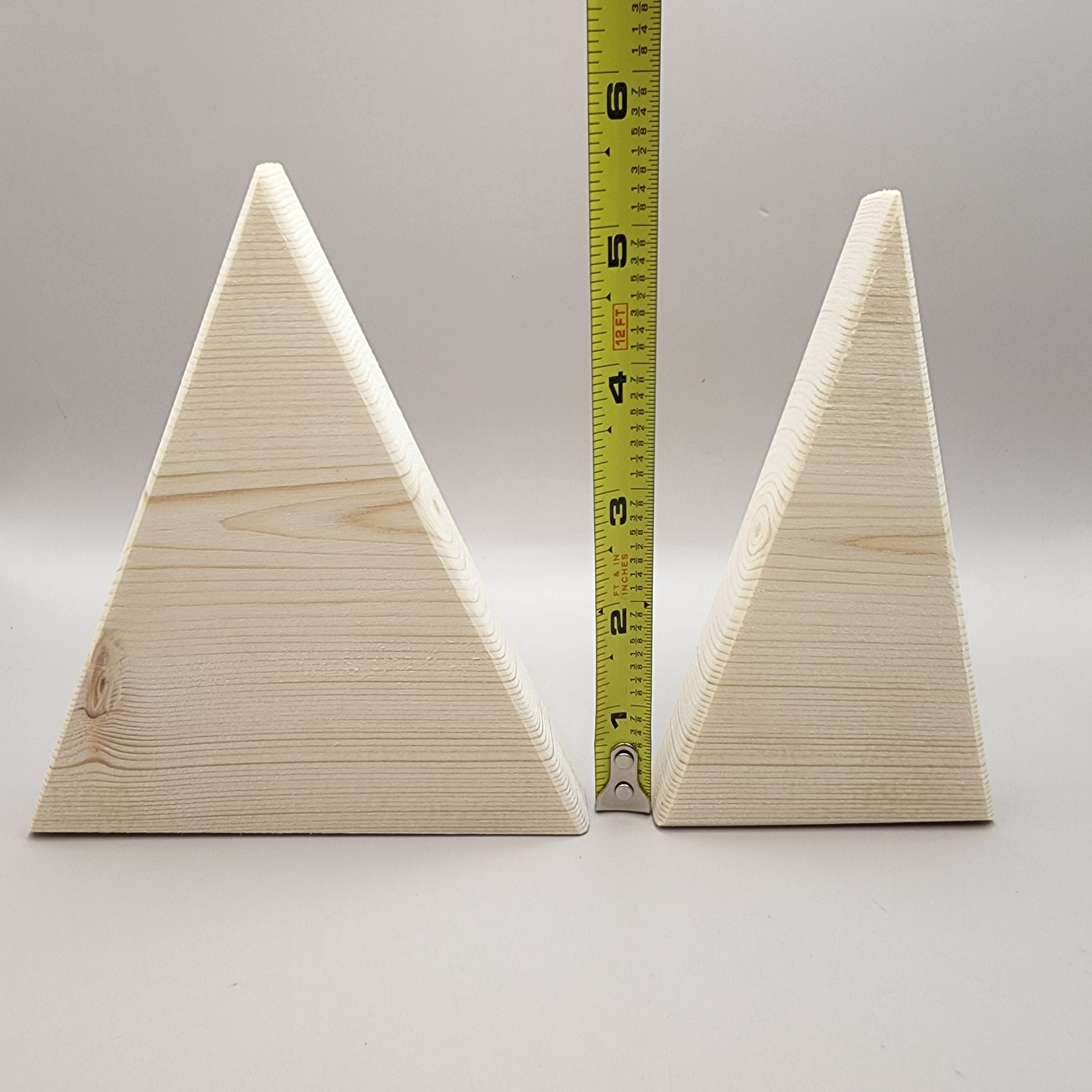 Wood Triangle Crafting Blocks: Mountain Shape Wood, DIY Craft Supplies ...