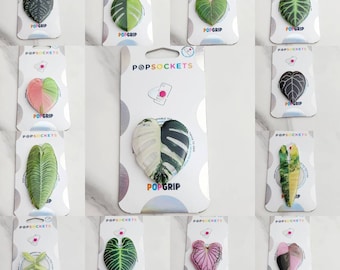 REALISTIC Leaf Phone Grip. Leaf Phone Grip. Plant Phone Grip.  With Swappable Original Popsockets  Brand