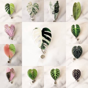 Nurses & Teacher Appreciation Week REALISTIC Leaf ID Badge Reel. Leaf ID Badge Reel. Plant Id holder