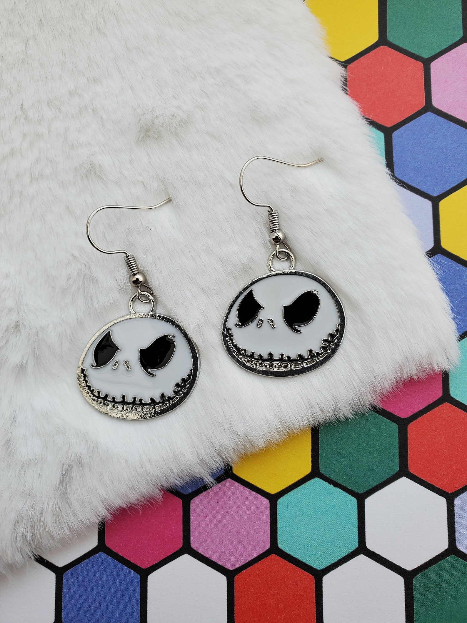 Jack Skellington earrings Etsy
