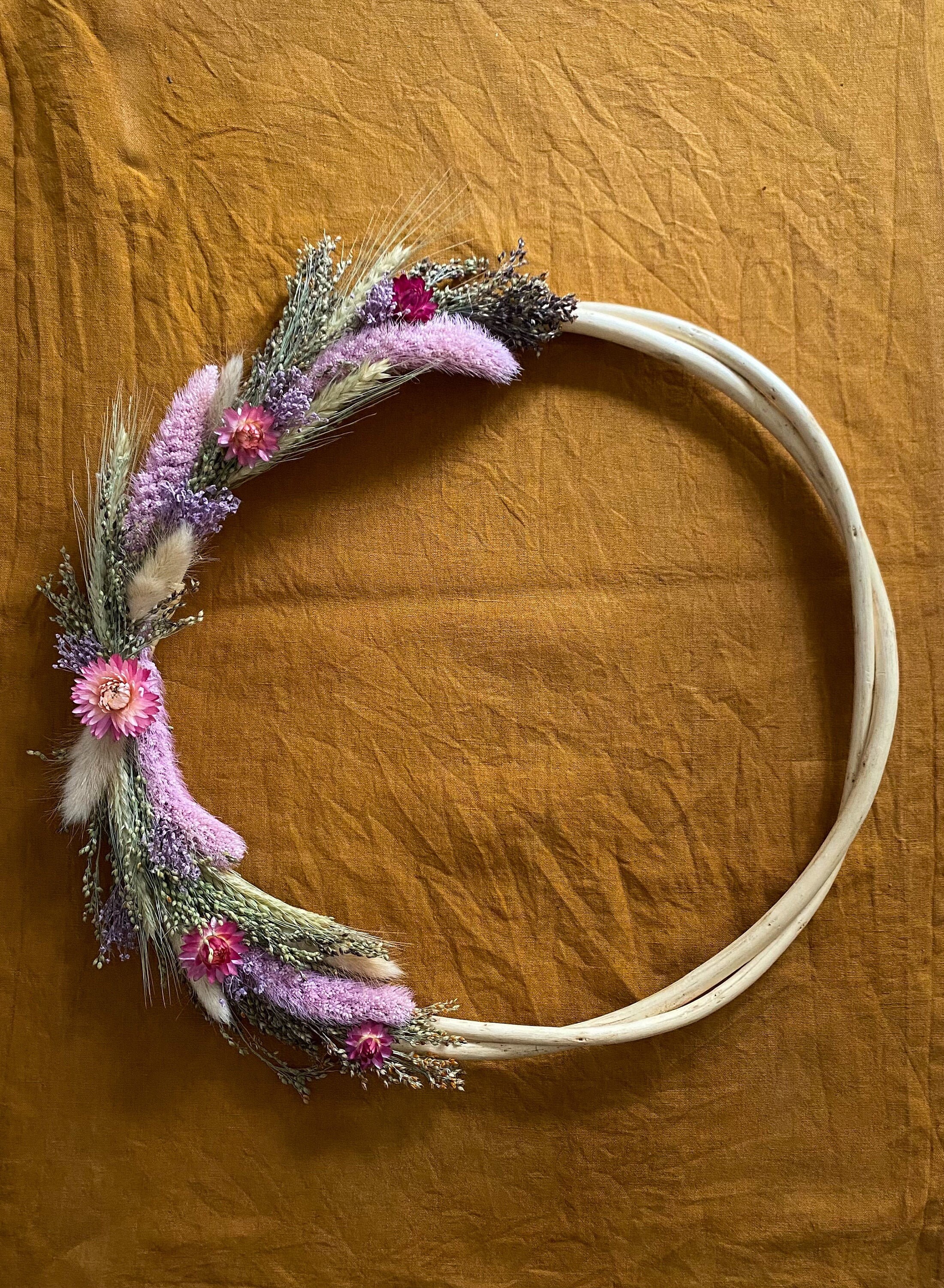 Couronne de Fleurs Séchées Annecy