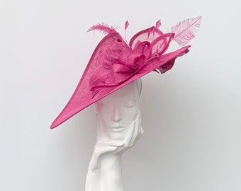 Raspberry Pink Large Occasion Hatinator Hat.