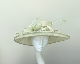 Ice Green / Palest Green Wedding Occasion Hat