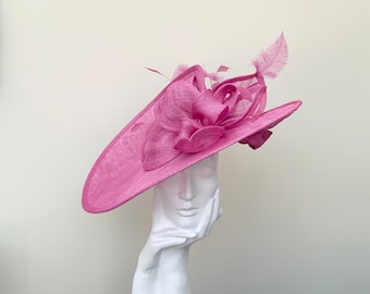 Rose Pink (Mid Pink) Wedding Hatinator Hat