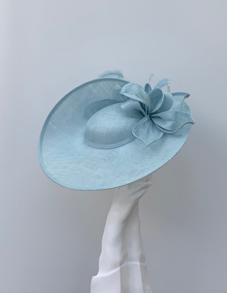 Pale Blue Large Wedding Hatinator Hat imagem 2