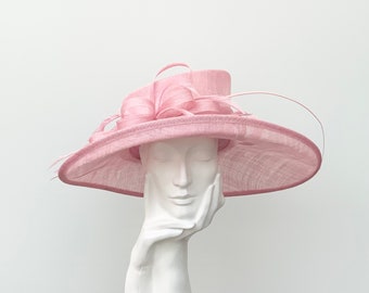 Pale Pink Wedding Occasion Hat