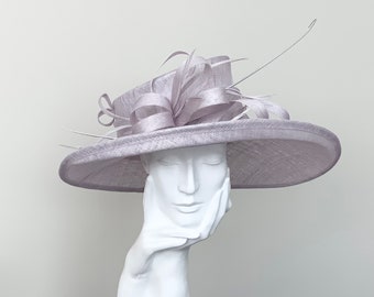 Pale Lilac Wedding Occasion Hat