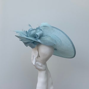 Pale Blue Large Wedding Hatinator Hat imagem 4