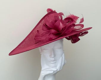 Burgundy Baker Boy Cap for Nanny Chic Women, Dark Red  display picture 2