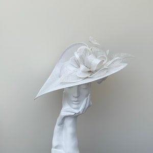 Off White Ivory Large Wedding Occasion Hatinator Hat