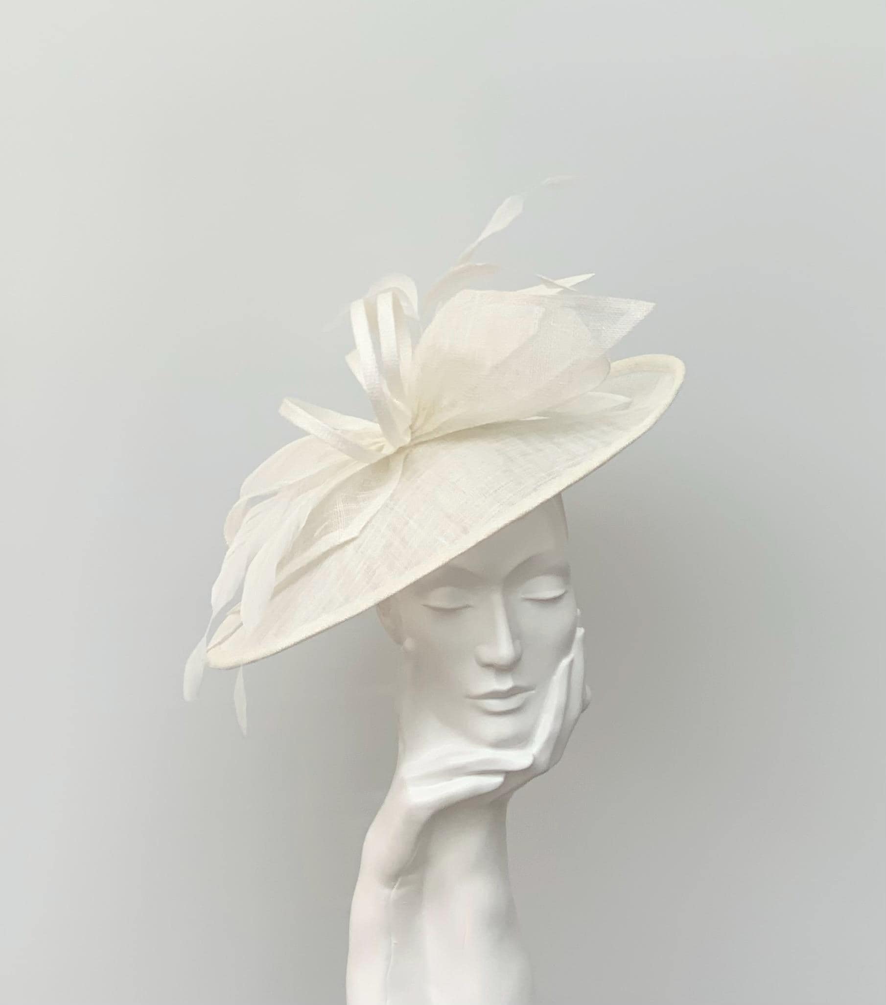 Cream Bow Hatinator: Wedding Fascinator, Mother of Bride/Groom, Races
