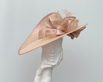 Metallic Rose Gold Wedding Hatinator Hat