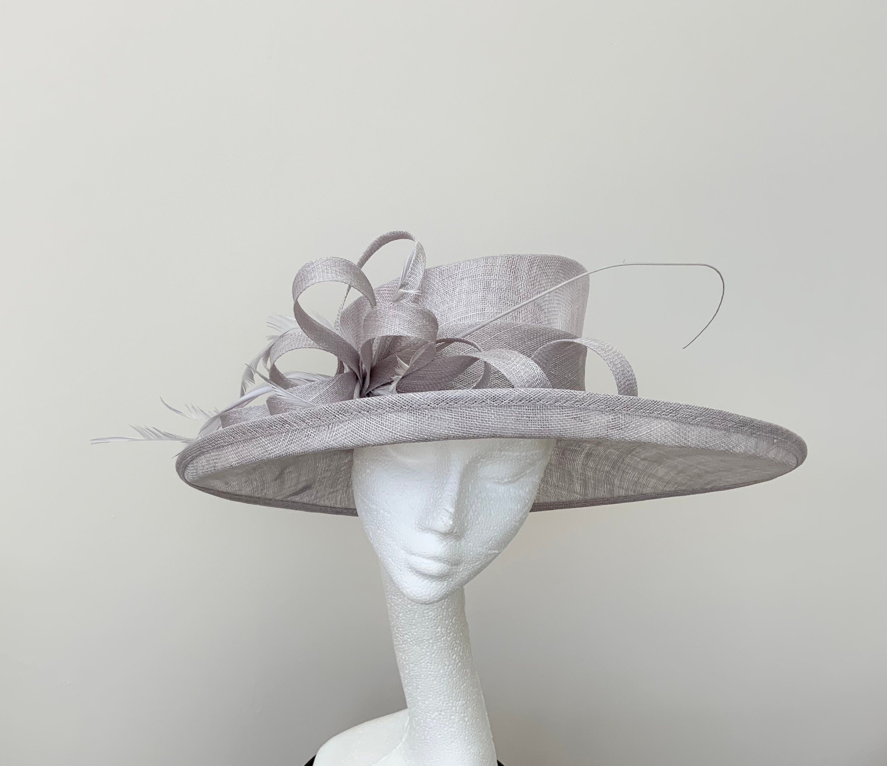Pale grey wedding hats online
