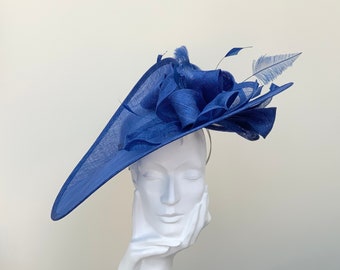 Cobalt Blue Royal Blue Large Wedding Hatinator Hat