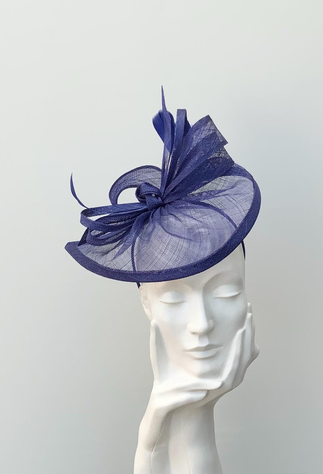 Cobalt Blue Fascinator: Races, Wedding Guest, Christening Headpiece - Etsy