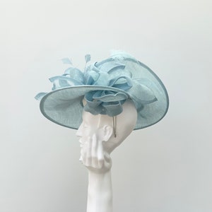 Pale Blue Large Wedding Hatinator Hat imagem 3